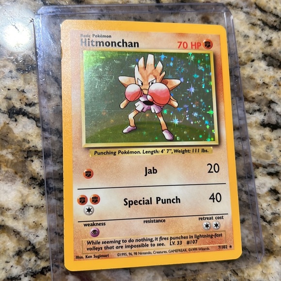 Rare Hitmonchan Pokémon Card - Picture 3 of 3